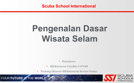 Pengenalan Dasar Wisata Selam