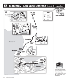 55 Monterey–San Jose Express Amtrak Thruway