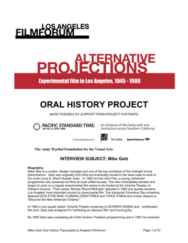 Oral History Project