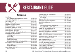 Restaurant Guide