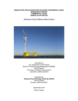 Redwood Coast Offshore Wind Project