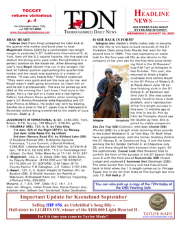 HEADLINE NEWS • 8/20/03 • PAGE 2 of 7