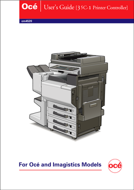 Océ User's Guide [35C-1Printer Controller]