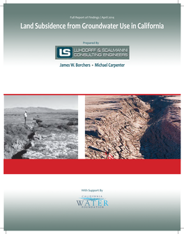 Land Subsidence from Groundwater Use in California