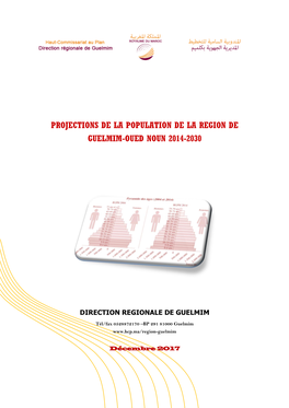 Projections De La Population De La Region De Guelmim-Oued Noun 2014-2030