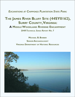 The James River Bluff Site (44SY0162), Surry County, Virginia: a Middle Woodland Riverine Encampment DHR Technical Series Report No