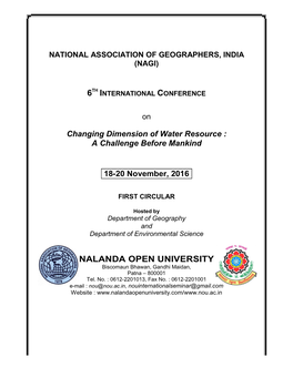 NALANDA OPEN UNIVERSITY Biscomaun Bhawan, Gandhi Maidan, Patna – 800001 Tel