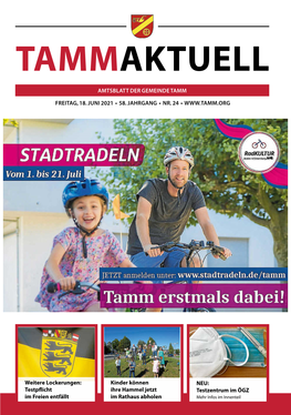 Amtsblatt Der Gemeinde Tamm Freitag, 18. Juni 2021 • 58