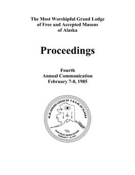 The Most Worshipful Grand Lodge of Free and Accepted Masons of Alaska