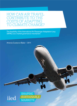 How Can Air Travel Contribute to the Costs of Adapting to Climate Change?