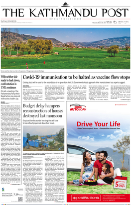 Covid-19 Immunisation to Be Halted As Vaccine Flow Stops