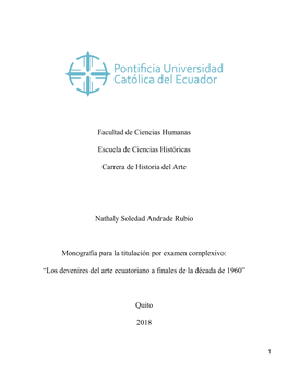 Facultad De Ciencias Humanas Escuela De Ciencias Históricas