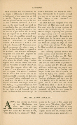 Dr. Philemon Holland