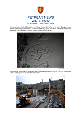 Winter 2012 E-News