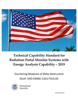 TCS for Radiation Portal Monitor Systems with Energy Analysis