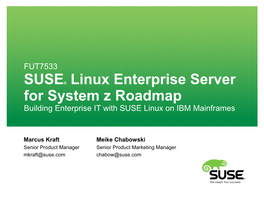 SUSE Linux Enterprise Server for System Z