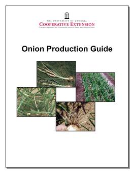 Onion Production Guide Sections and Authors