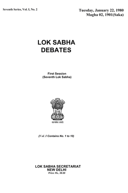 Lok Sabha Debates