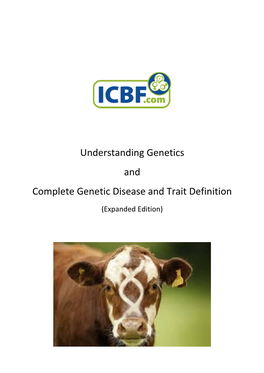 Genetic Disease and Trait Information for IDB Genotyped Animals in Ireland______