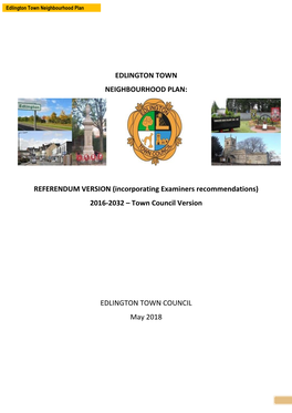 Edlington Town Neighbourhood Plan