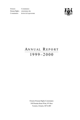 Annual Report 1999-2000