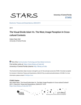 The Visual Divide Islam Vs. the West, Image Peception in Cross-Cultural Contexts