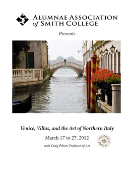 Venice, Villas, and the Art of Northern Italy