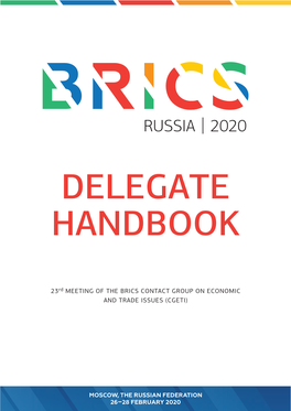 23Rd MEETING of the BRICS CONTACT GROUP on ECONOMIC and TRADE ISSUES (CGETI)