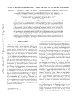 ΛCDM Or Self-Interacting Neutrinos? - How CMB Data Can Tell the Two Models Apart