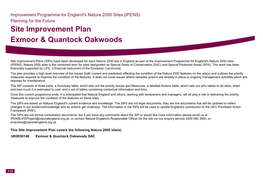 Site Improvement Plan Exmoor & Quantock Oakwoods