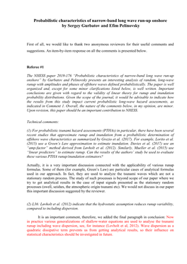 Probabilistic Characteristics of Narrow-Band Long Wave Run-Up Onshore by Sergey Gurbatov and Efim Pelinovsky