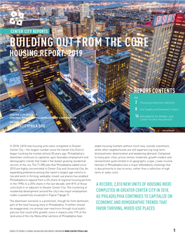 Building out from the Core: Housing Report 2019