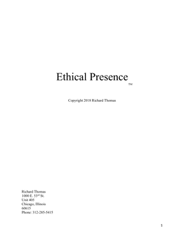 Ethical Presence TM