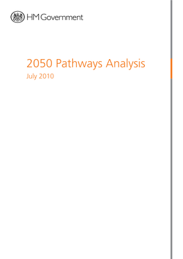 2050 Pathways Analysis July 2010