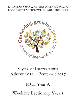 Cycle of Intercessions Advent 2016 – Pentecost 2017