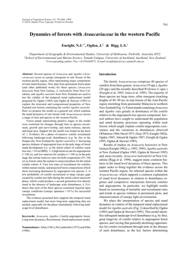 Dynamics of Forests with Araucariaceae in the Western Pacific - 793