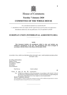 European Union (Withdrawal Agreement) Bill