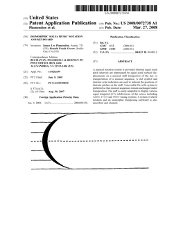 (12) Patent Application Publication (10) Pub. No.: US 2008/0072738A1 Plamondon Et Al
