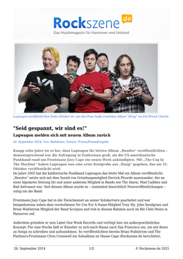 Lagwagon Melden Sich Mit Neuem Album Zurück