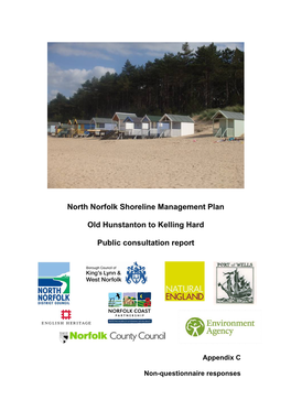 North Norfolk Shoreline Management Plan Old Hunstanton To