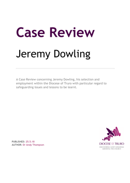 Case Review Jeremy Dowling