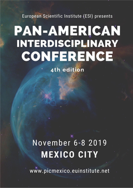 4 Pan-American Interdisciplinary Conference PIC 2019