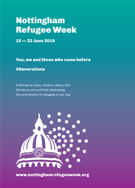 Nottingham Refugee Week 15 — 22 June 2019