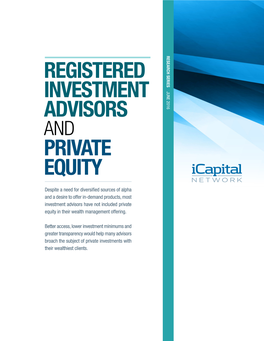 Registered Investment Advisors Private Equity