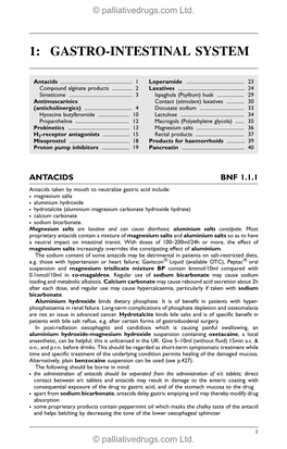 Gastro-Intestinal System