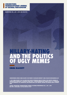 Hillary-Hating and the Politics of Ugly Memes