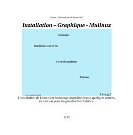 Installation – Graphique Mulinux