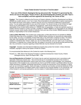 Role of the Sylvania Formation in Sinkhole Development, Essex County; Ontario Geological Survey, Open File Report 5861, 122P