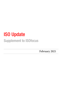 ISO Update Supplement to Isofocus