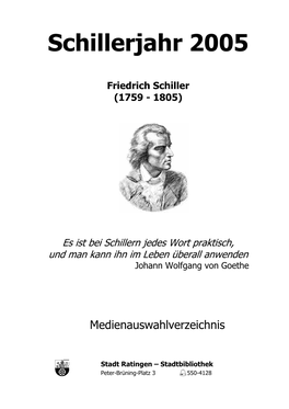 Schillerjahr 2005